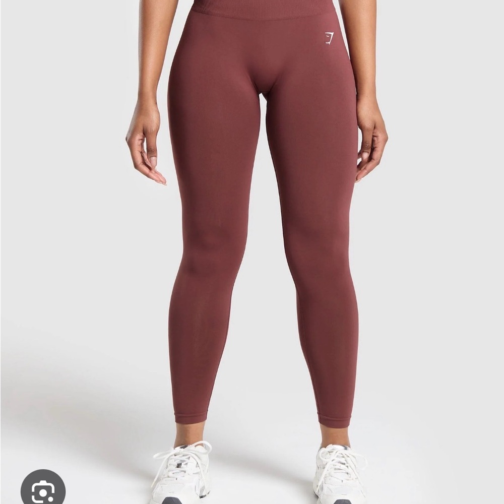 Gymshark everyday seamless High-Waist Leggings in Burgundy Brown